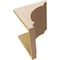 Ekena Millwork 12"W x 12"D x 12"H Wide Hughes Rough Cedar Woodgrain TimberThane Corbel, Primed Tan CORUR12X12X12HUGRCPR - alternate 5